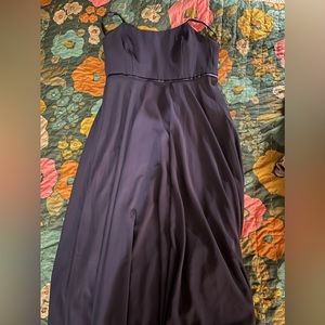 Navy long dress
